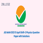 JEE Main 2023 Physics Question Paper April 13 Shift 2